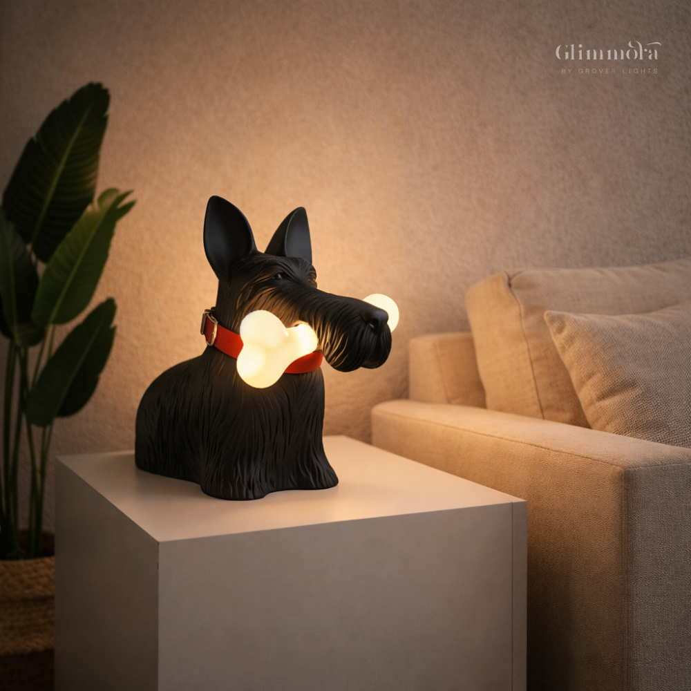 Scottie Glow Table Lamp – Playful Dog Accent Light