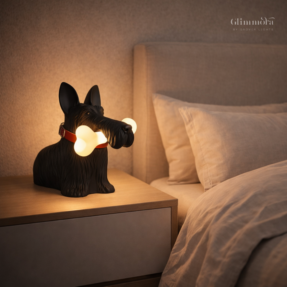 Scottie Glow Table Lamp – Playful Dog Accent Light