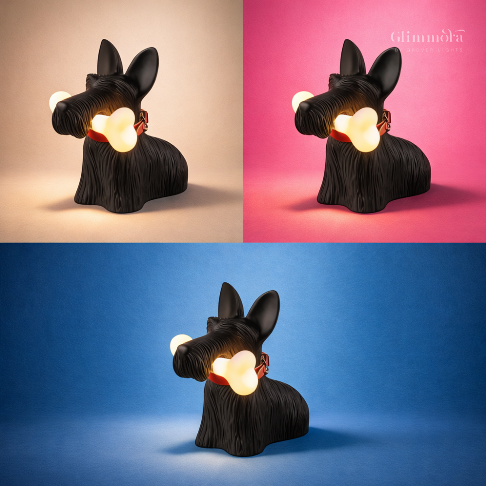 Scottie Glow Table Lamp – Playful Dog Accent Light