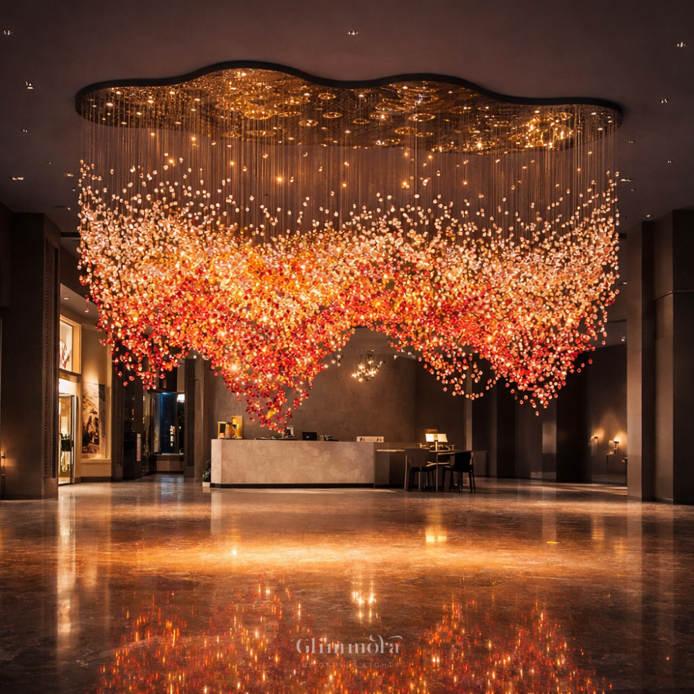 Aurora Cascade Crystal Chandelier