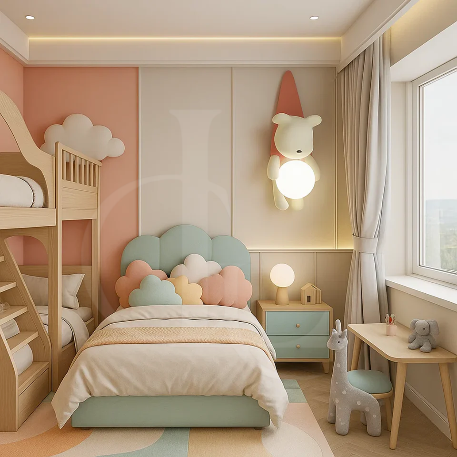 Hanging Bear Wall Hanging Light