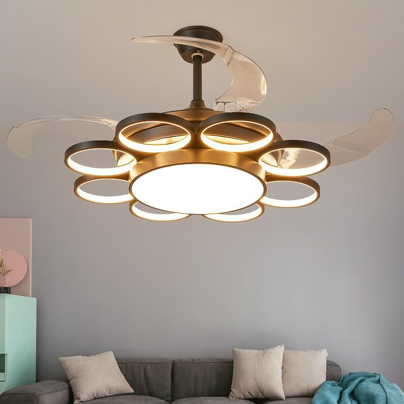 Black Rings Ceiling Fan