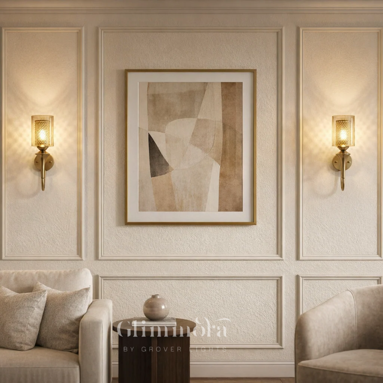 Vivante (Galss, Gold) Wall Light