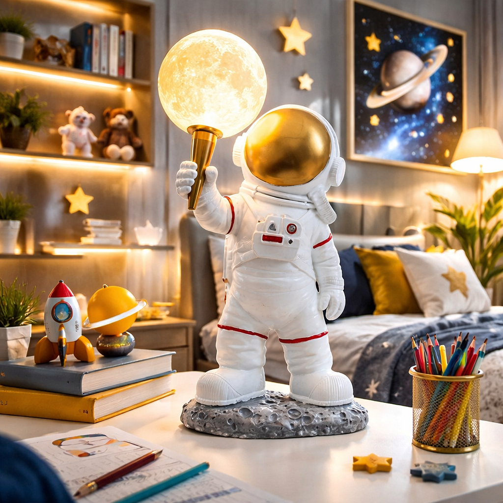 Modern Desk Lamp Astronaut Desk Light (Standing)