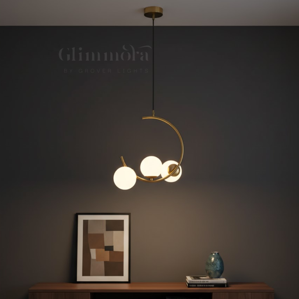 Winter's Eve: Frosted Pendant Light