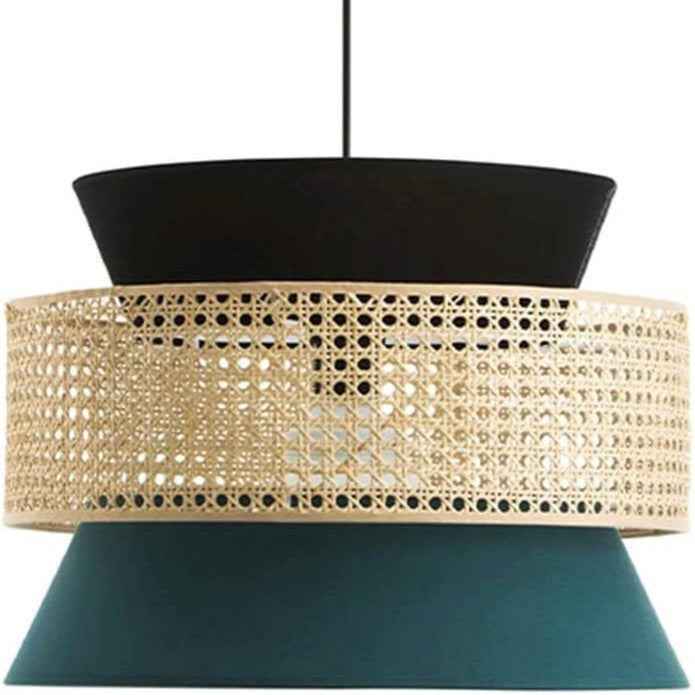 Fabric Rattan Bamboo Pendant Light