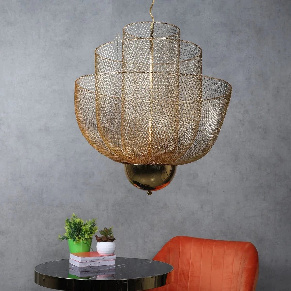 Grover Mesh Mystic Mesh Chandelier – Glimmora by Grover Lights