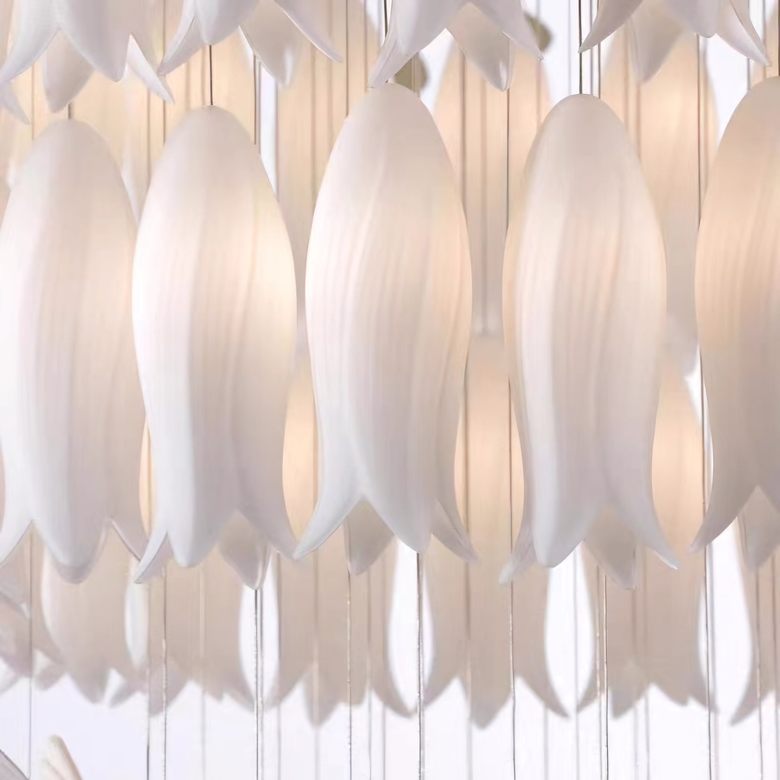 Petal Pirouette 'n' Tulip Falls Chandelier Vertical Style