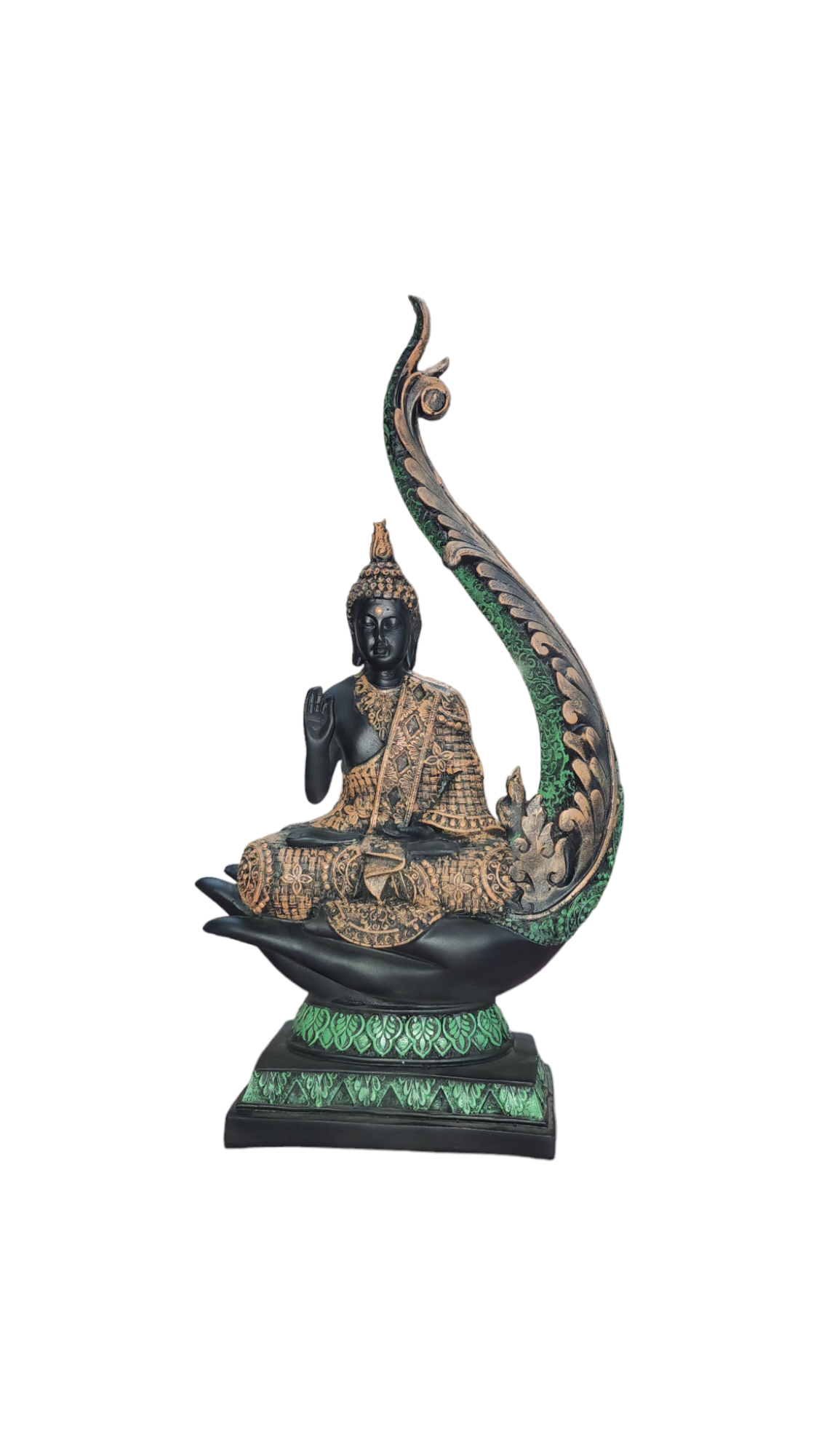 Divine Guardian: Ancient Buddha Sculpture