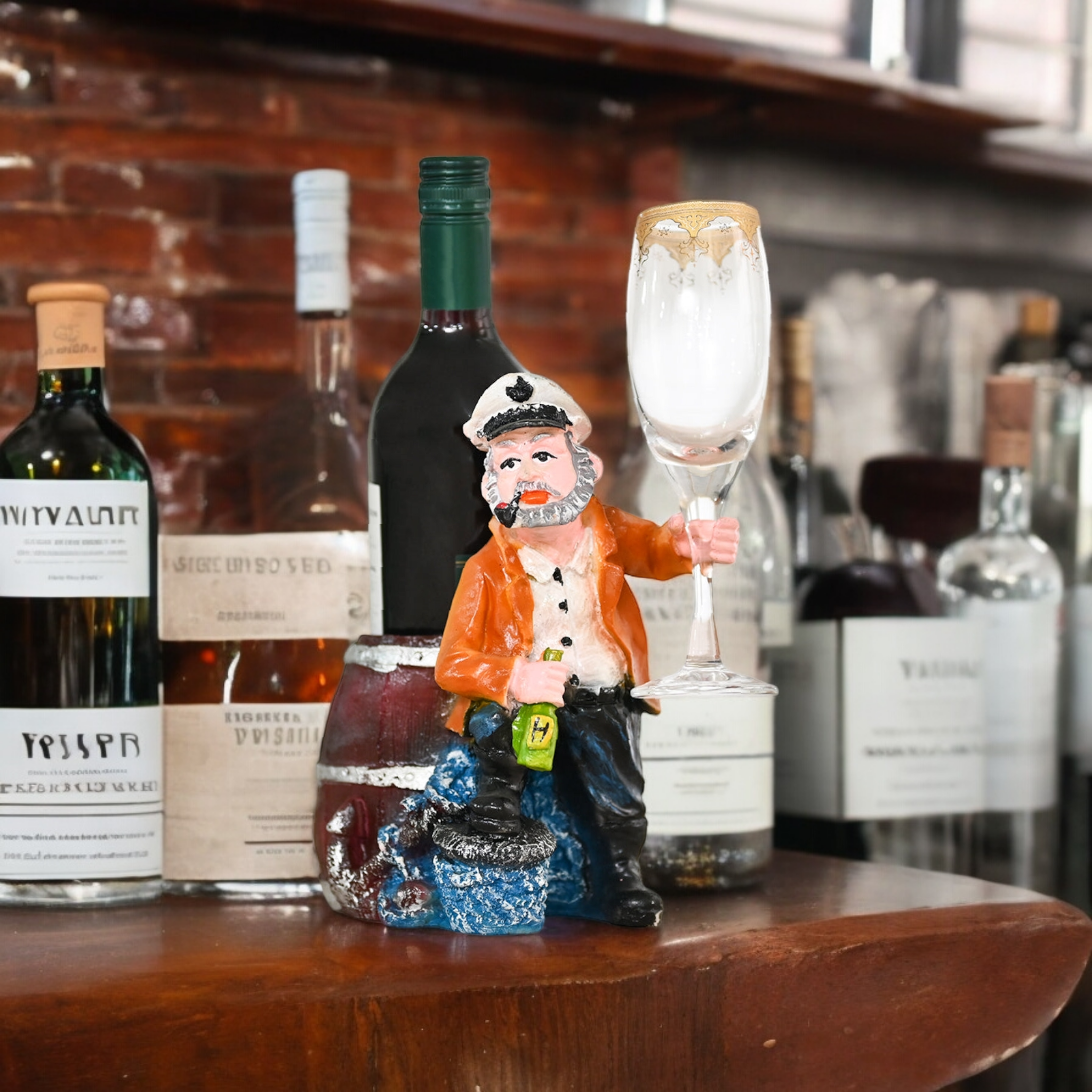 The Wine Enthusiast: Bottle & Glass Stand