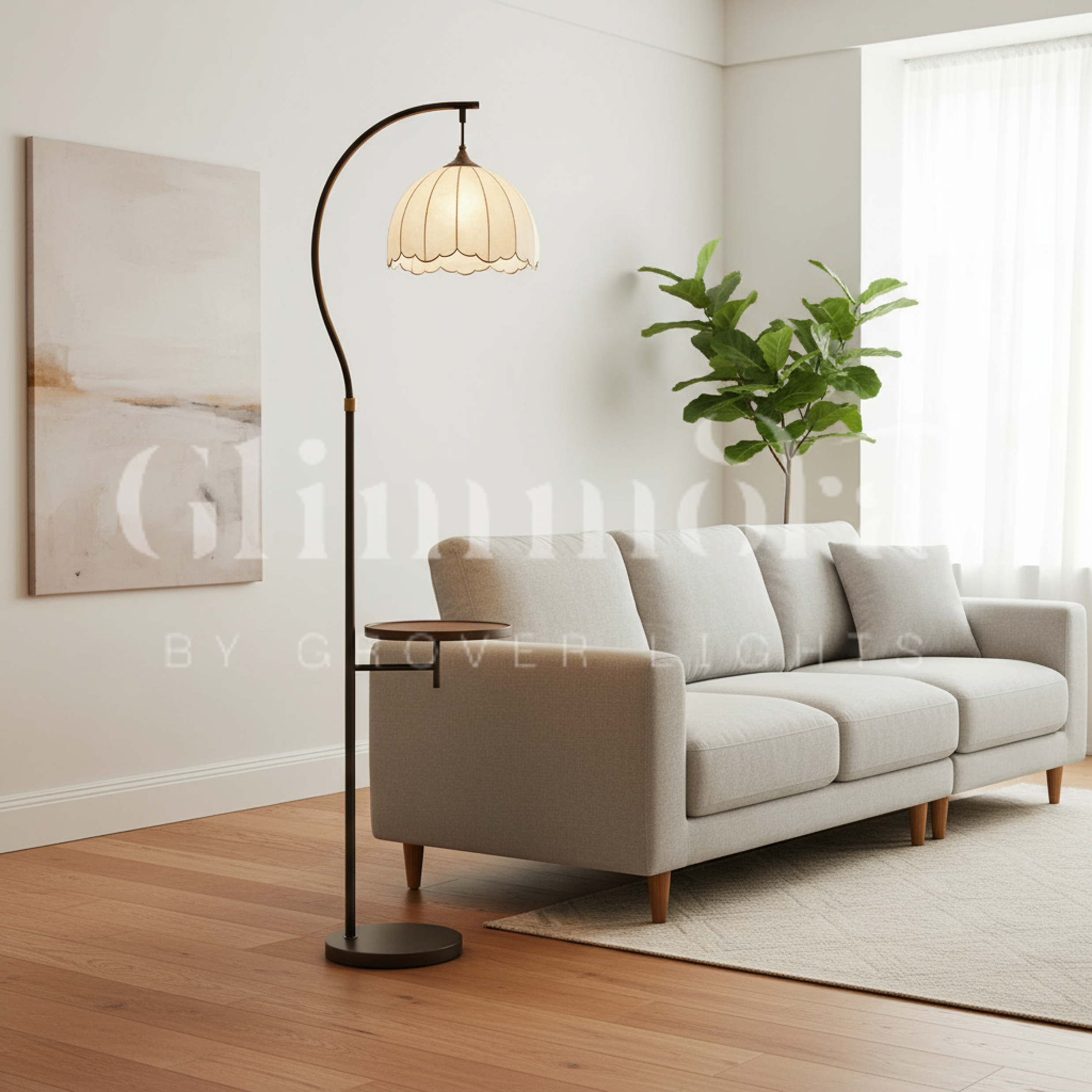 Hazel Glow (Bronze) Floor Lamp