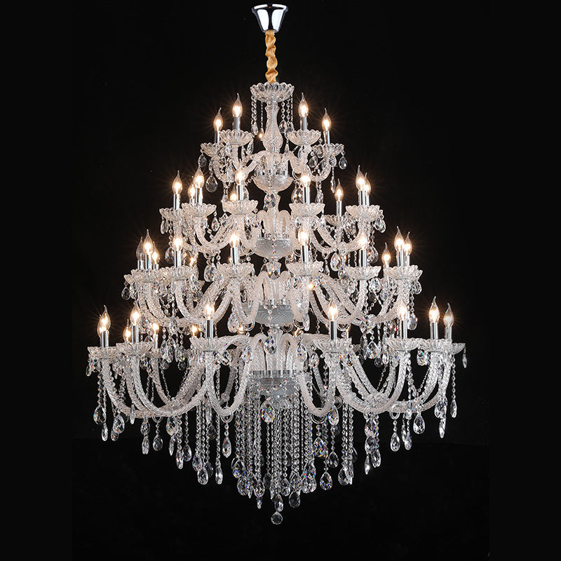 Whispers of Royals (Large, Glass) Double Height Chandelier