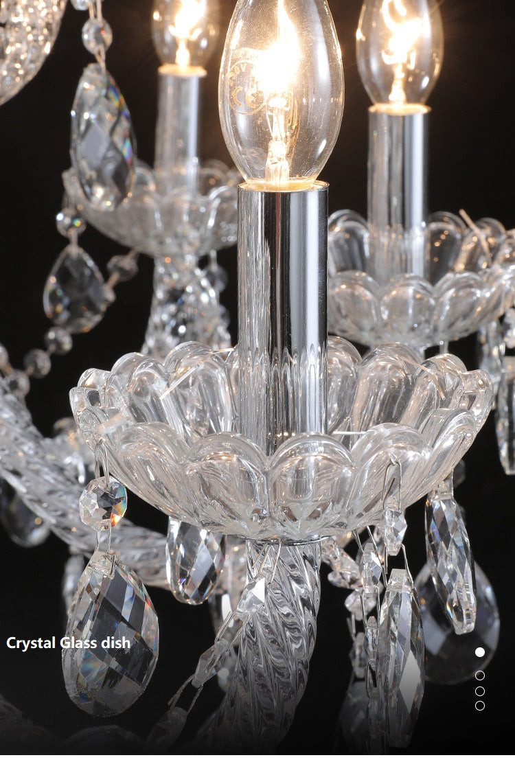 Whispers of Royals (Large, Glass) Double Height Chandelier