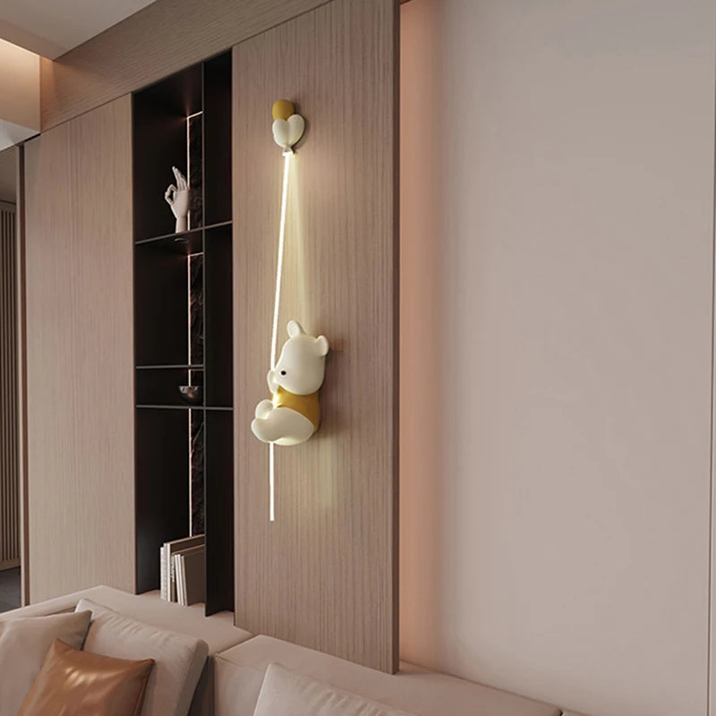 Teddy Buddy (Yellow) Wall Light