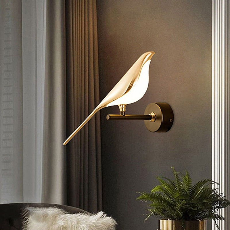 Optimistic Single Bird Wall Light