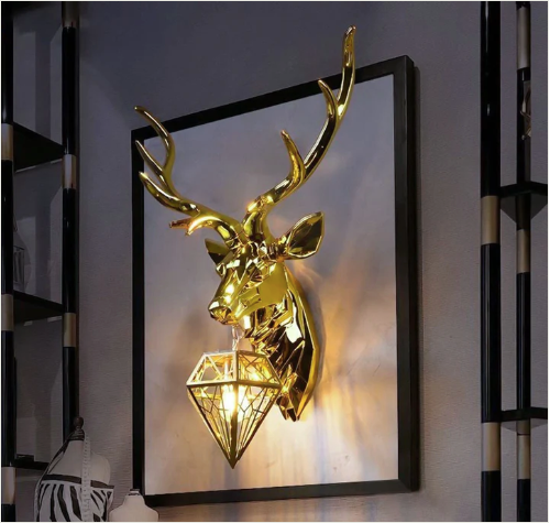 Dominant Stag Wall Light/Sconce Fixture
