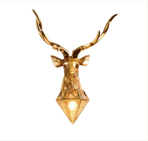 Dominant Stag Wall Light/Sconce Fixture