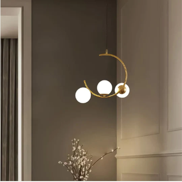 Winter's Eve: Frosted Pendant Light