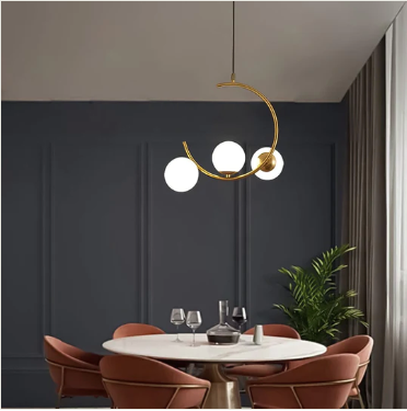 Winter's Eve: Frosted Pendant Light