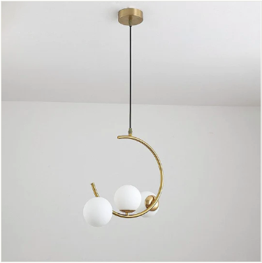 Winter's Eve: Frosted Pendant Light