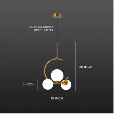 Winter's Eve: Frosted Pendant Light