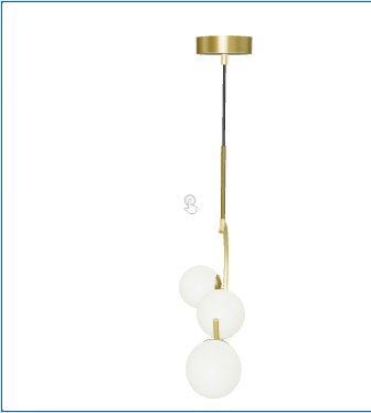 Winter's Eve: Frosted Pendant Light