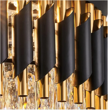 Black Titan Chandelier Ceiling Fan With Remote Control