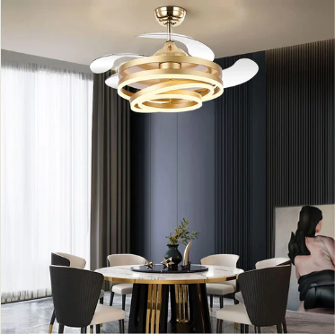 Lustro Chandelier Ceiling Fan with Remote Control