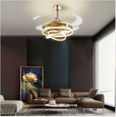 Lustro Chandelier Ceiling Fan with Remote Control
