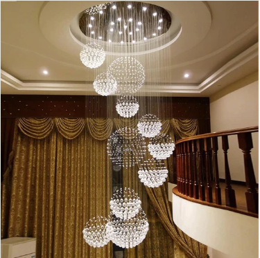 Staircase Long Staircase Crystal Chandelier