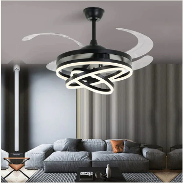 Lustro Chandelier Ceiling Fan with Remote Control