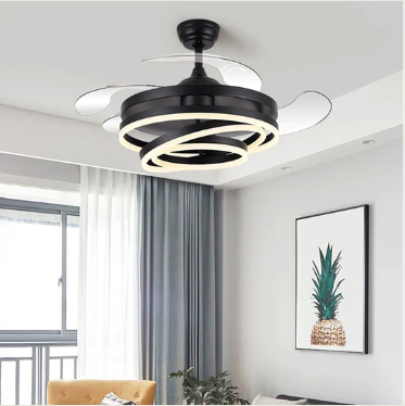Lustro Chandelier Ceiling Fan with Remote Control