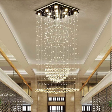 Long Crystal Chandelier for Staircases