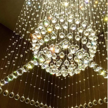 Long Crystal Chandelier for Staircases