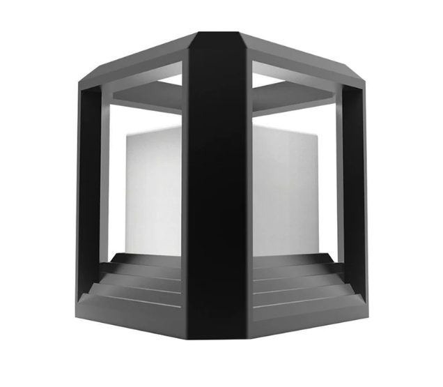 Quadrato Alum Diecast Outdoor Post Gate Light