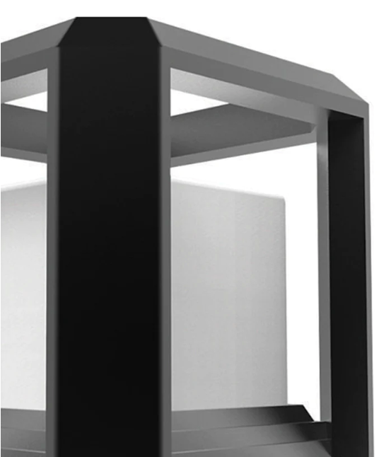 Quadrato Alum Diecast Outdoor Post Gate Light