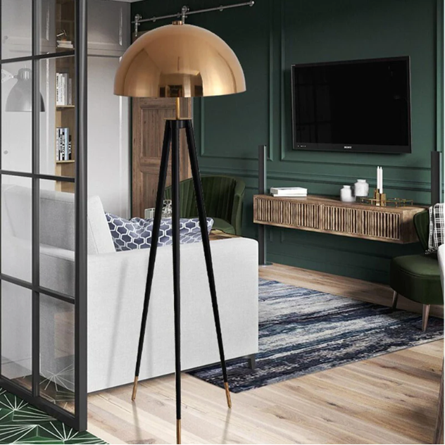 Mushroom Head Tripod Floor Lamp