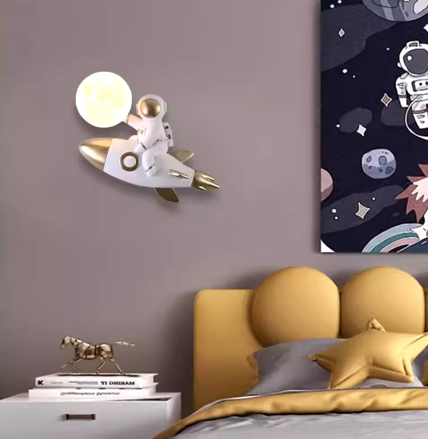 Rocket Astronaut Wall Lamp