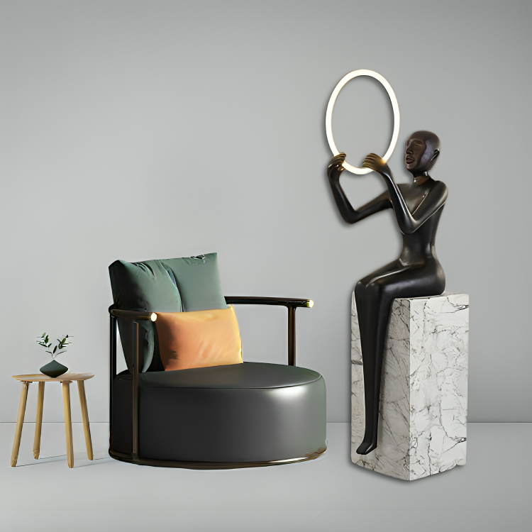 Moon View Floor Lamp (Gold)