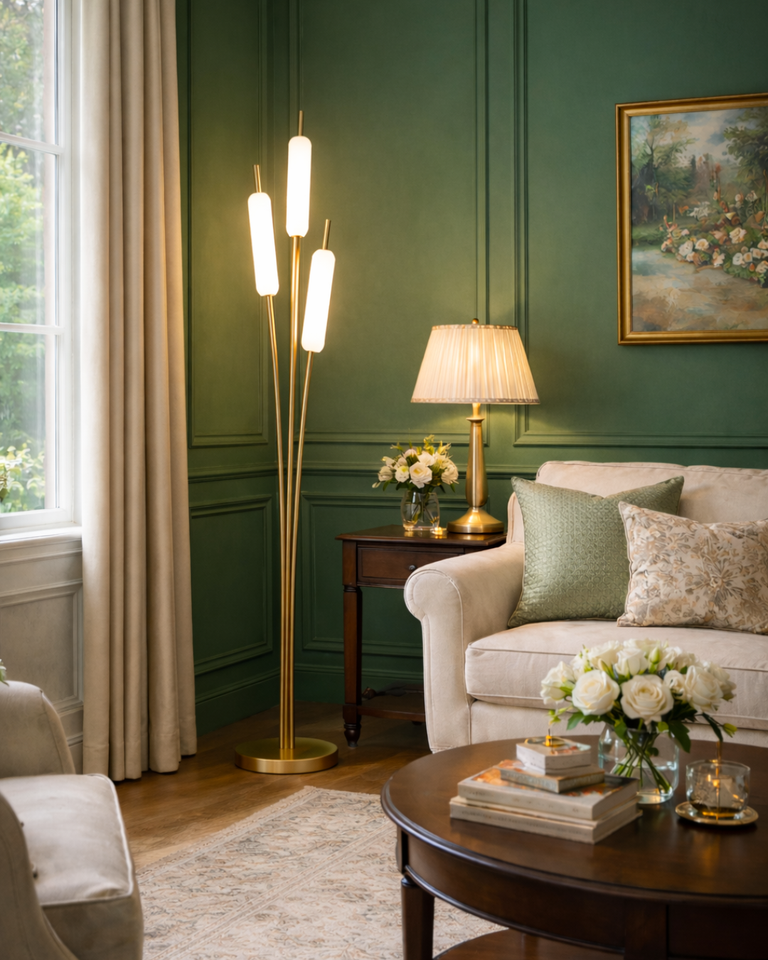 Golden Grace Trio Floor Lamp