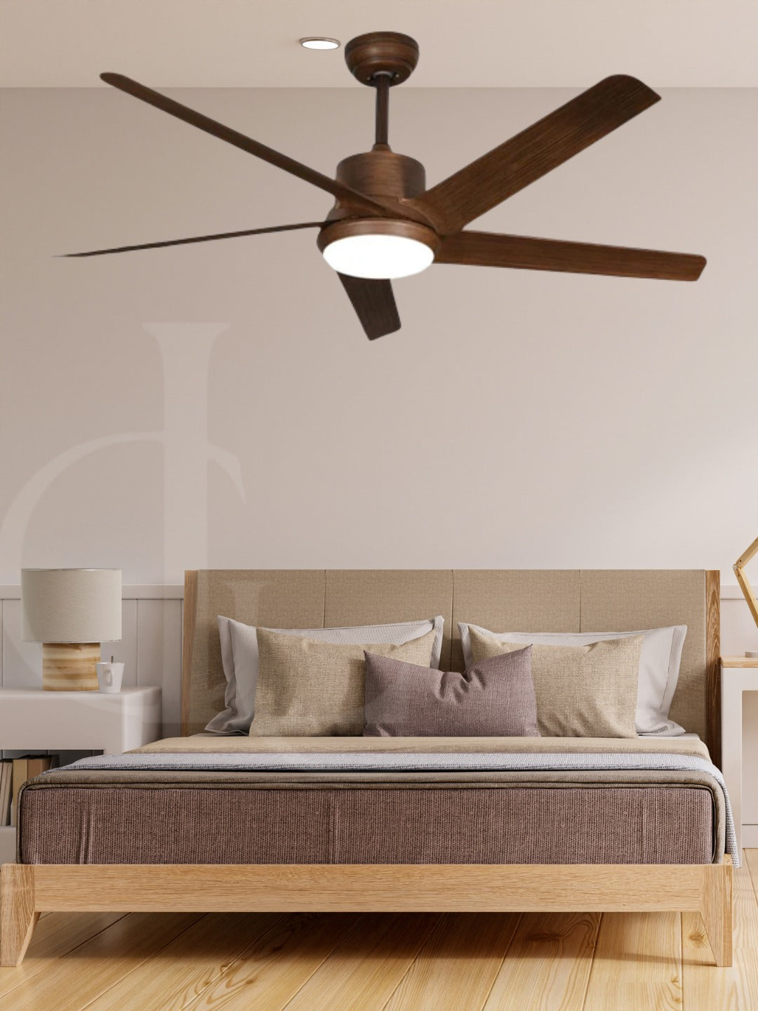 Darkwood Zenith (52 Inches Span, Wooden Finish ABS) Ceiling Fan with Remote Control