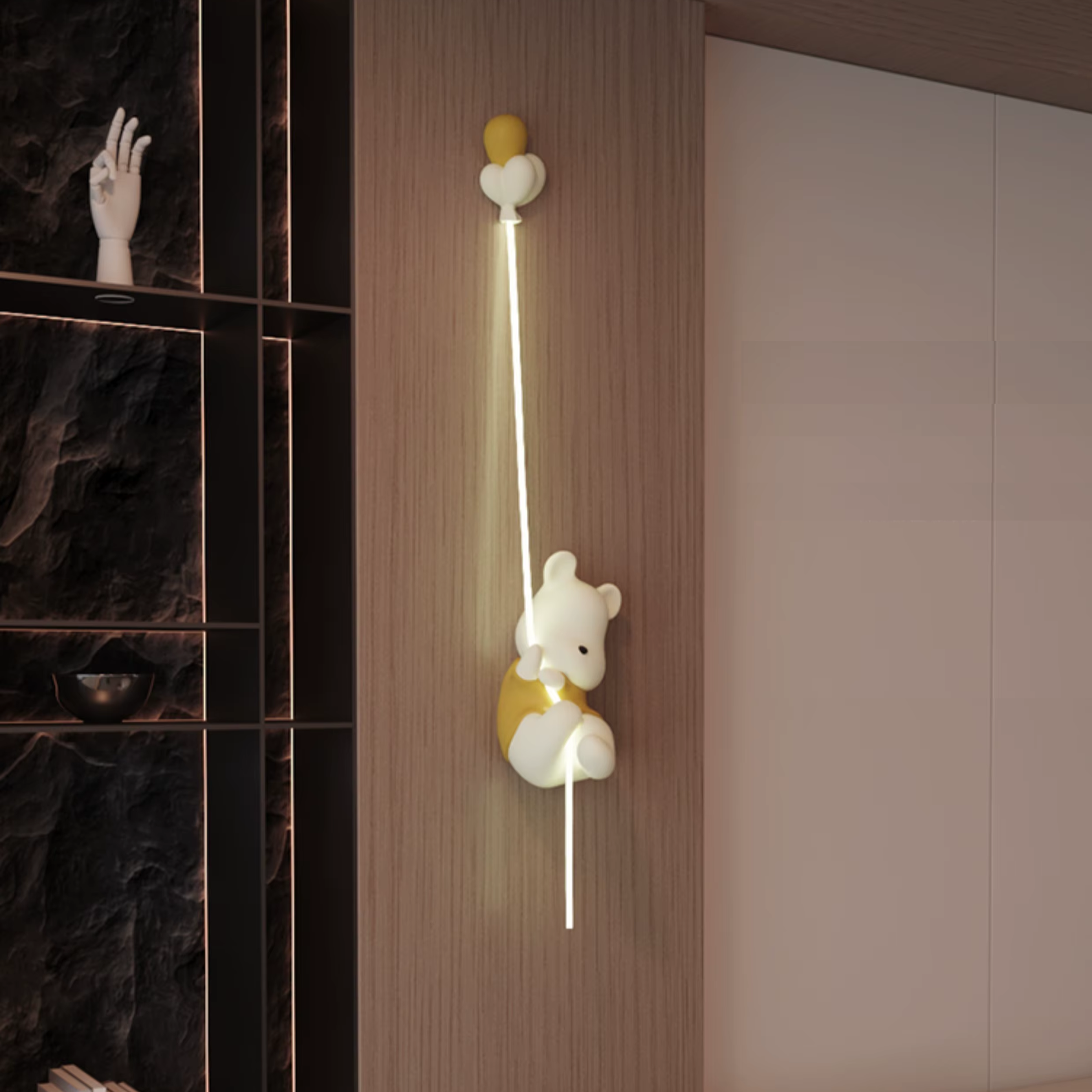Teddy Buddy (Yellow) Wall Light