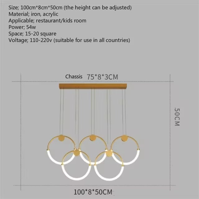 Artistic Bistro Chandelier