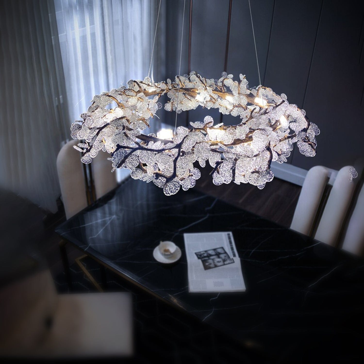 Crystal Circlet Chandelier