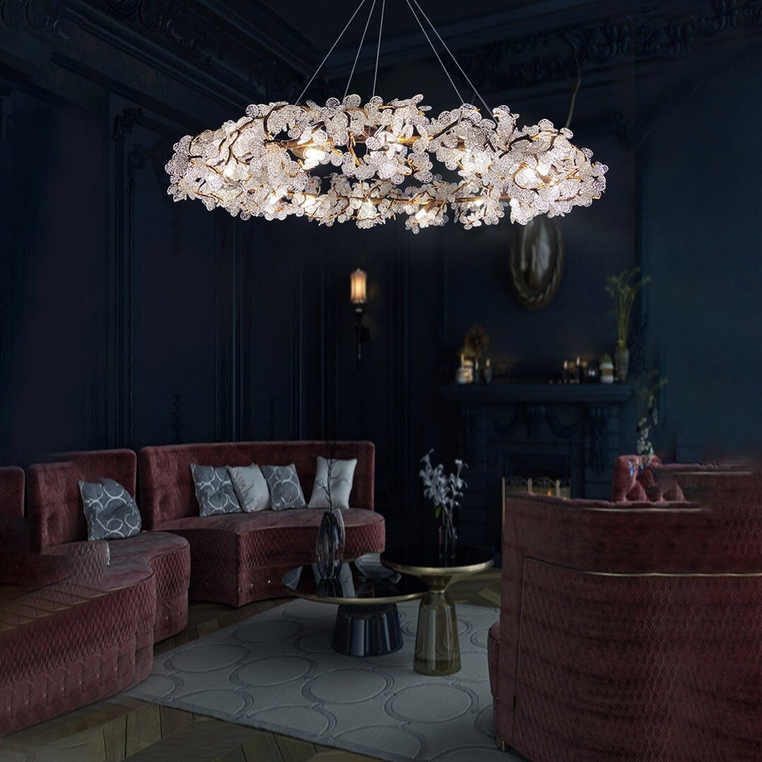 Crystal Circlet Chandelier