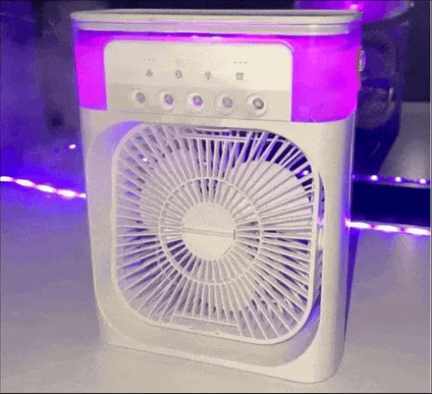 Mini Air Cooler, USB Desk Fan, Personal Evaporative Cooler