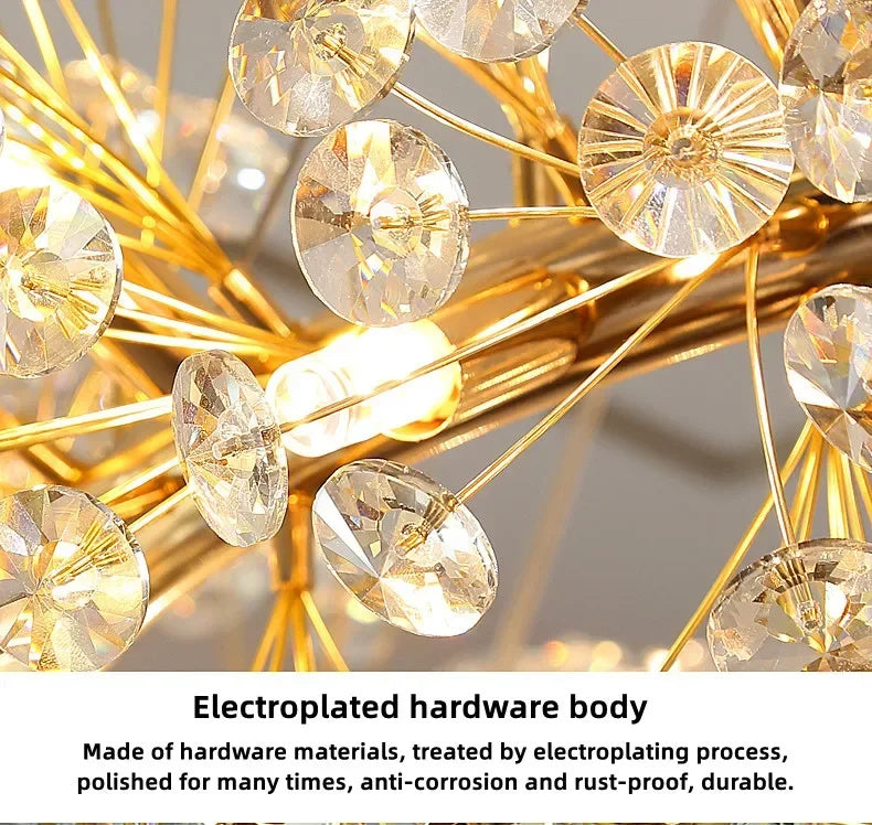 Beautiful Sunfall (LONG) Crystal Chandelier