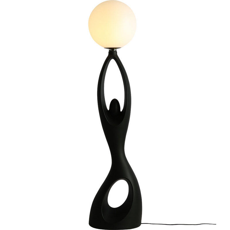 Heaven Sent (Black) Sculpture Floor Lamp