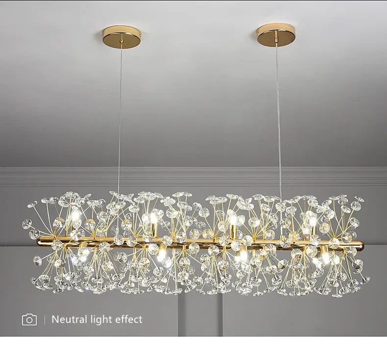 Beautiful Sunfall (LONG) Crystal Chandelier