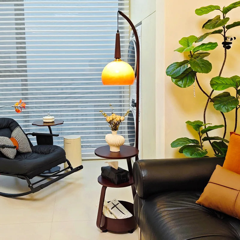 Vintage Glass Style Floor Lamp